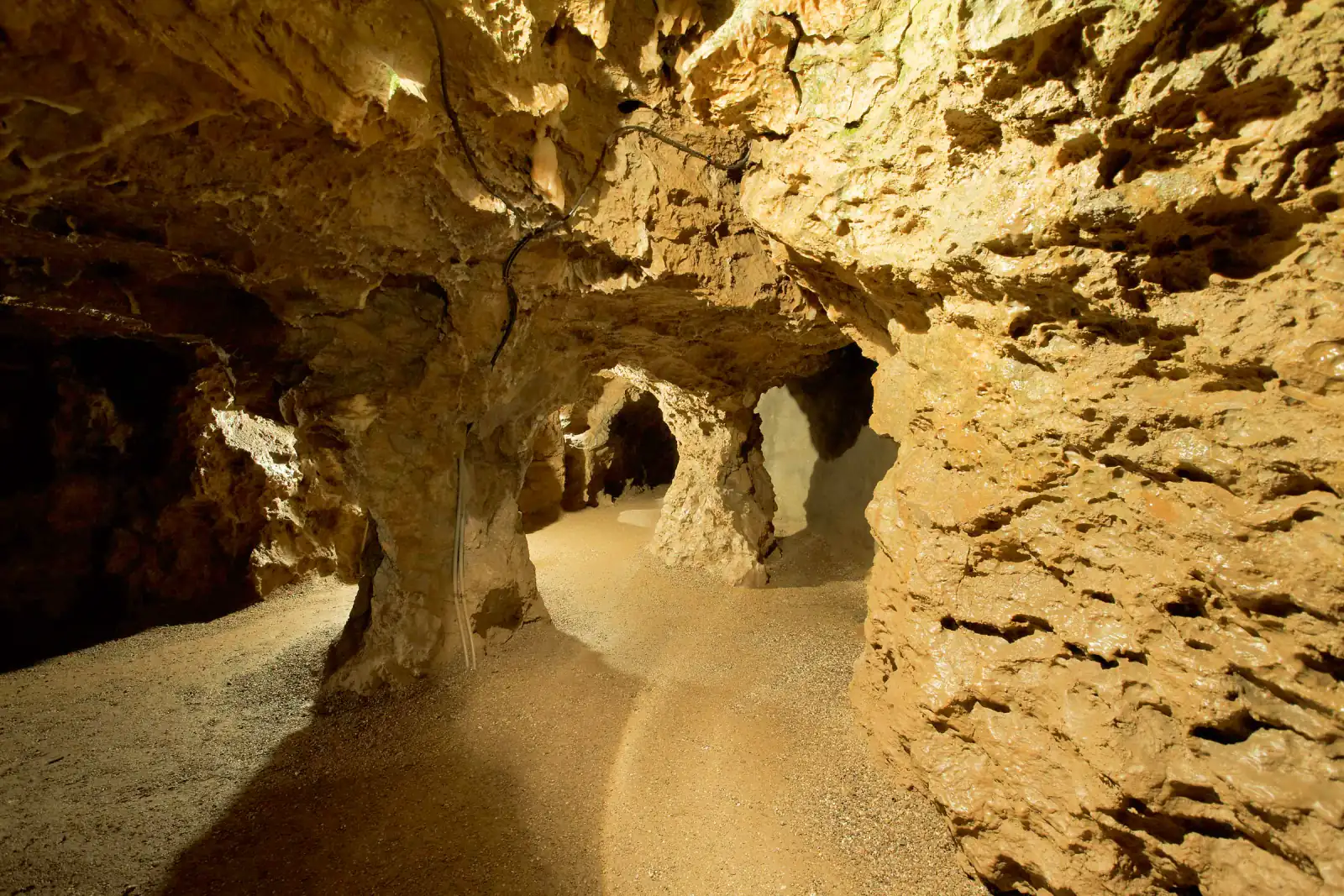Führungsweg zur Tropfsteinhöhle am Waldhotel